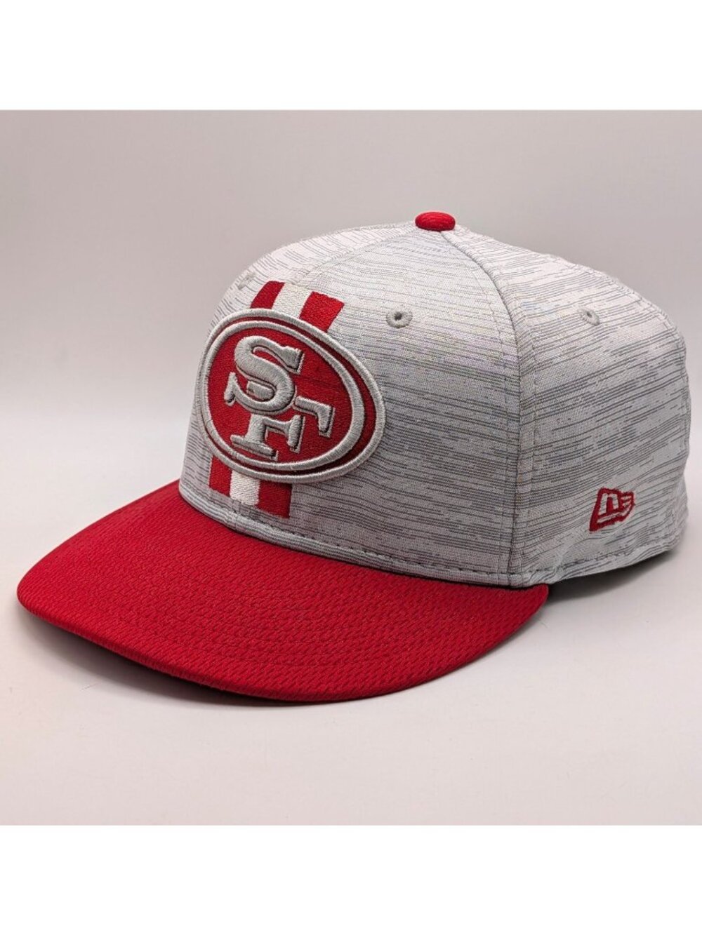 San Francisco 49ers New Era 9fifty Snapback Hat Cap Gray Red NFL Football Adult